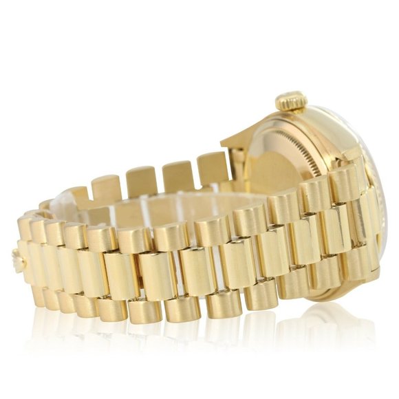 Rolex Mens Day-Date President Watch 18KY Gold Champagne Diamond Dial 18238 - Picture 9 of 9